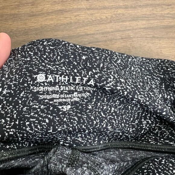 Athleta lightning static 7/8 tight women’s size small petite blue - Picture 4 of 7